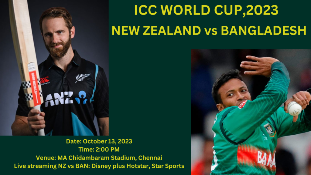 NZ vs BAN World Cup 2023