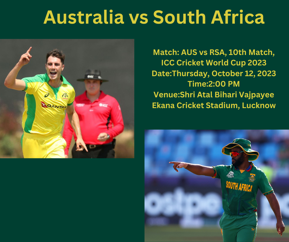 ICC World Cup 2023, AUS Vs SA