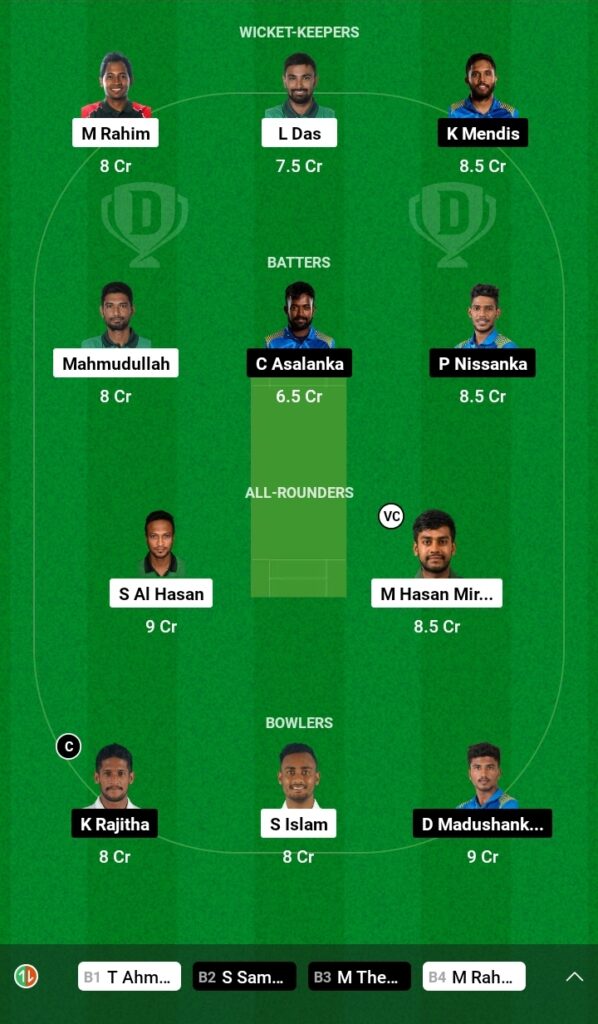 ban vs sl 4 Bangladesh vs Sri Lanka, ICC World Cup 2023 :5 Key Battles To Look Forward & BAN vs SL Dream 11 Team