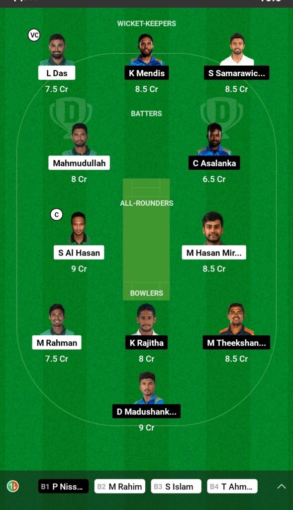 ban vs sl 5 Bangladesh vs Sri Lanka, ICC World Cup 2023 :5 Key Battles To Look Forward & BAN vs SL Dream 11 Team